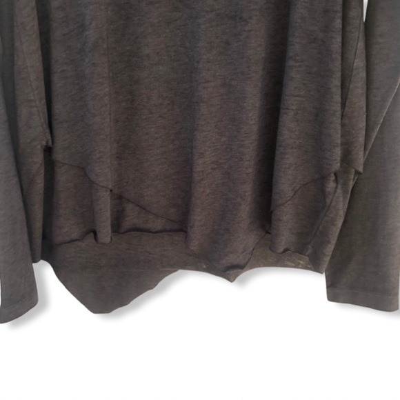 NWT ALLSAINTS Women's Daisy Tee Dark Night Tiered Hemline Pullover Sz. Small - Picture 4 of 13